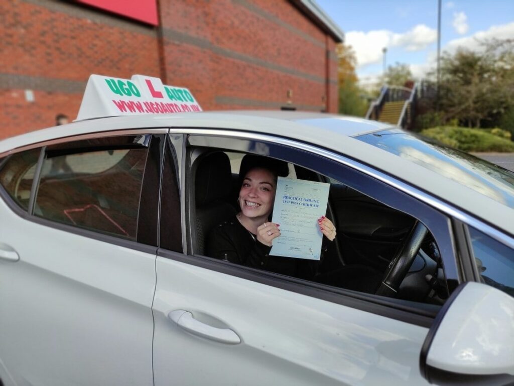 Daniella passed her driving test after taking automatic driving lessons in Malvern.
