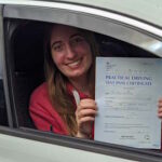 Lynda passed her driving test after taking automatic driving lessons in Droitwich