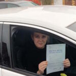 Abbie passed her driving test after taking automatic driving lessons in Droitwich