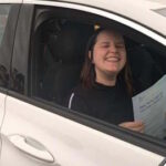 Kim passed her driving test after taking automatic driving lessons in Droitwich